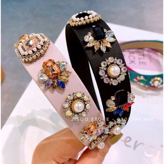 Bờm Tóc Đính Đá Hoa To - PKT0041