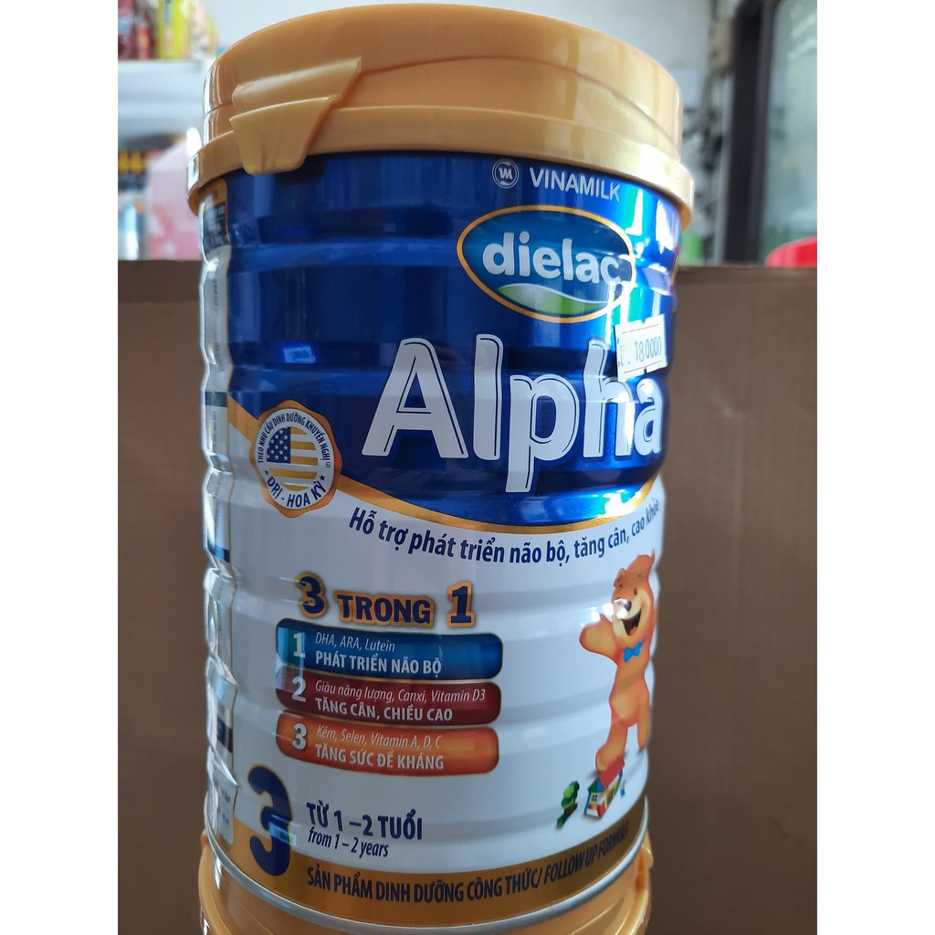 Sữa Dielac Alpha số 1, 2, 3 ,4 900G