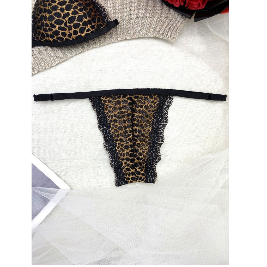 👙 Bra thiết kế 👙Bộ đồ lót nữ thiết kế đặc biệt da beo có mút số lượng có hạn | BigBuy360 - bigbuy360.vn