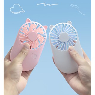 Quạt Mini Cầm Tay Hình Xương Rồng - Có Đế Để Bàn Siêu Dễ Thương