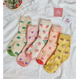 [Tiệm vớ cô Lam] Tất vớ nam nữ trái cây rau củ dễ thương nhất nhà