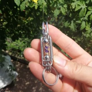 Móc khóa inox lục bình