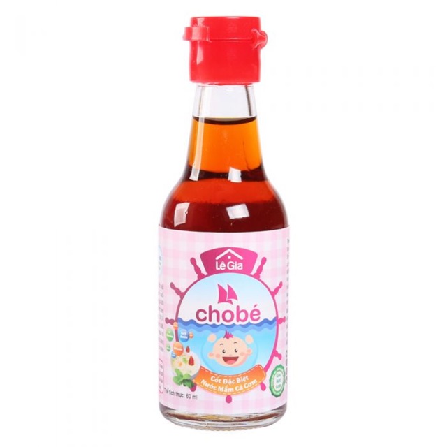 Nước mắm Lê Gia chai 60ml &amp; chai 200ml cho bé từ 1 tuổi