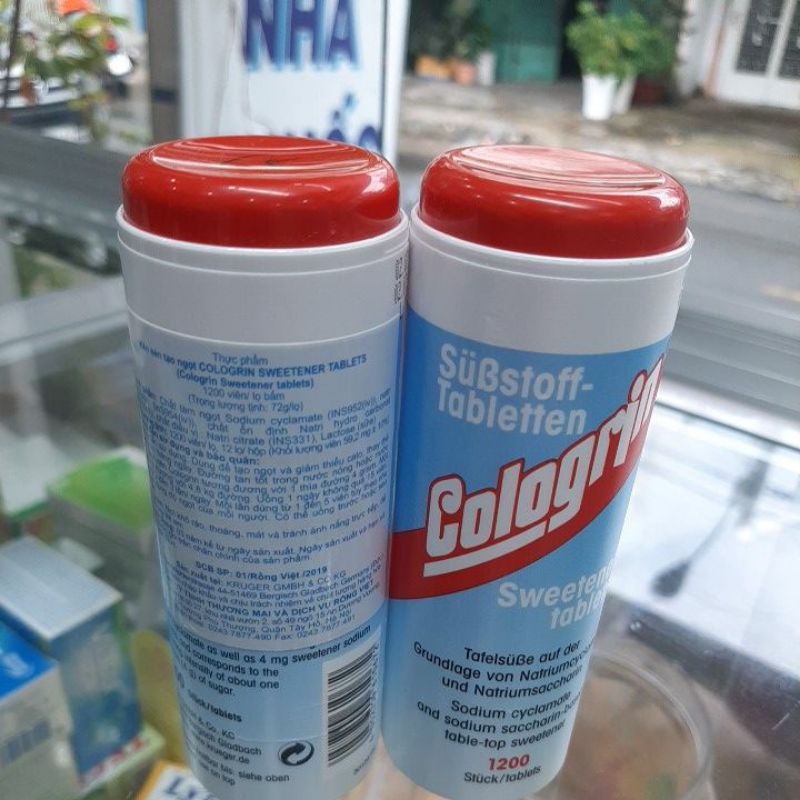 Viên đường ăn kiêng số 1 của Đức : COLOGRIN / ORIGINAL( chai 1.200 viên )