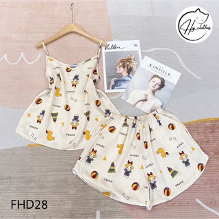BỘ NGỦ NỮ HAI DÂY mềm mịn siêu mát không bèo 2s lụa