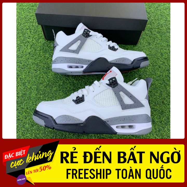 Giày thể thao 4 các màu cho Nam Nữ kèm hộp, dây phụ, tem tag, đôi tất khử mùi, đóng hộp cattong bảo vệ