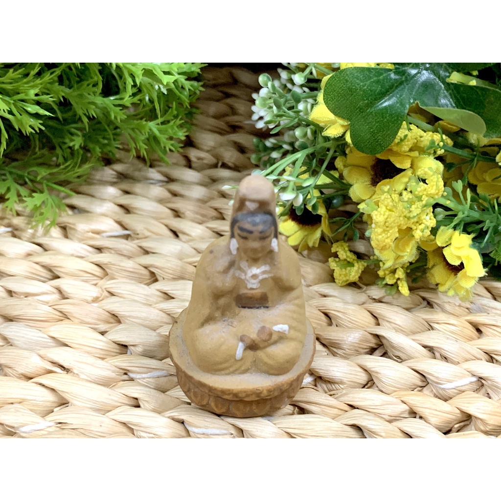 Tượng Quan Âm Mini Gốm Sứ Bát Tràng Cổ