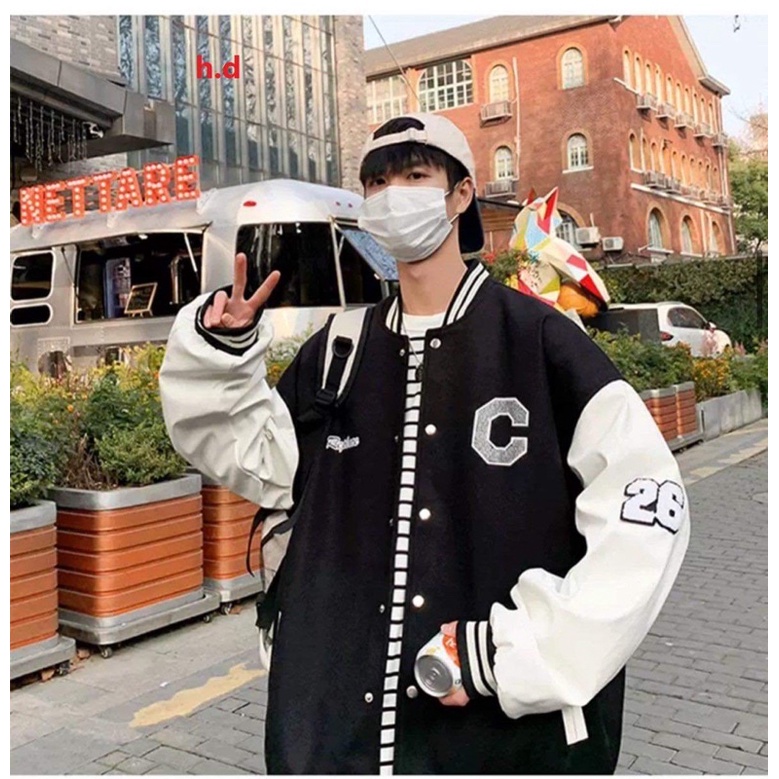 Áo khoác bomber Jacket nam nữ C26,Ngôi nhà Hàng loại 1 cá tính Trend 2022 phong cách Hàn QuốcChất nỉ vs gió chống nắng