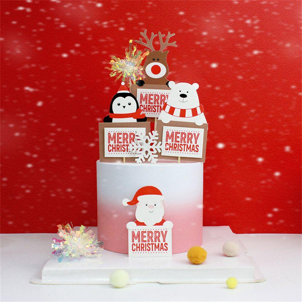 Mioshop 10 Que Cắm Trang Trí Bánh Kem Hình Ông Già Noel