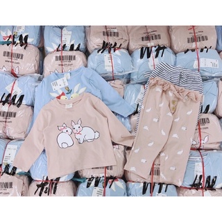 combo 2 bộ cotton bé gái