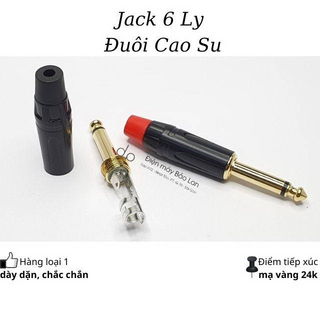 Dây 3.5 Ra 2 Đầu 6 Ly Mono Hãng Canare Japan, Màu Xám, Bảo Hành 6 Tháng