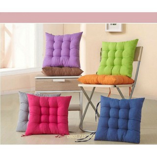 Combo 10 Đệm ngồi bệt, nệm lót ghế 40x40cm có dây buộc