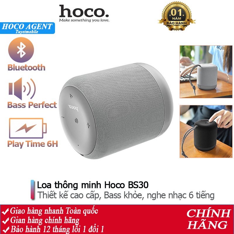 Loa Bluetooth Hoco BS30 thể thao, Bass mạnh mẽ, to rõ, hỗ trợ di động không dây - Chính hãng