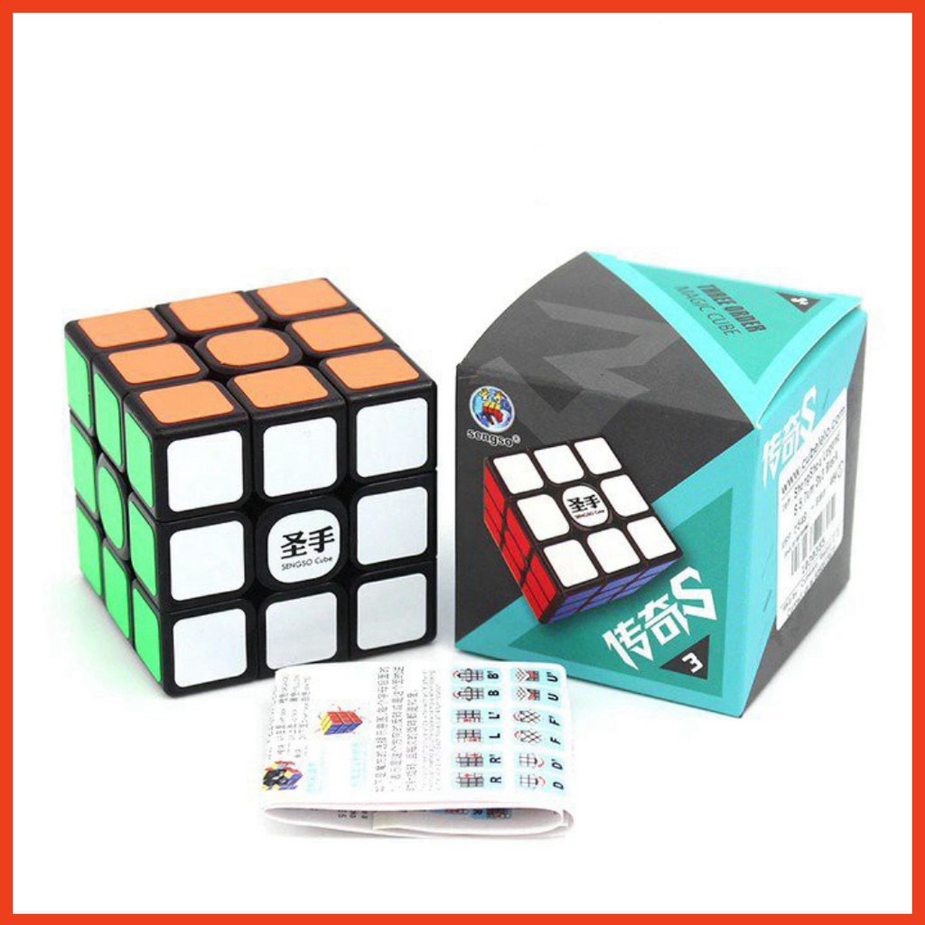 Rubik 3x3x3 Legend Siêu Trơn - Khối Lập Phương Đồ Chơi Rubic 3 Tầng Hộp