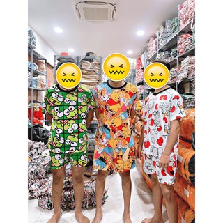 [HCM] (60-80kg, phần 1) Đồ bộ bigsize đùi thun lạnh 3d hoạt hình Phương Tipi - H&N - MON MON. hongduyen_2188.