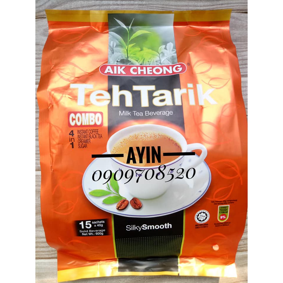 Trà Sữa Vị Cà Phê Aik Cheong Teh Tarik Cham Malaysia 4 In 1