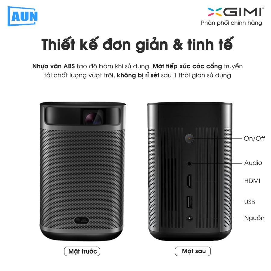 Máy chiếu mini Xgimi Mogo Pro Plus Fullhd 1080p - hỗ trợ 4K HDR,công nghệ DLP, 3D độ sáng cao 300 Ansi lumens