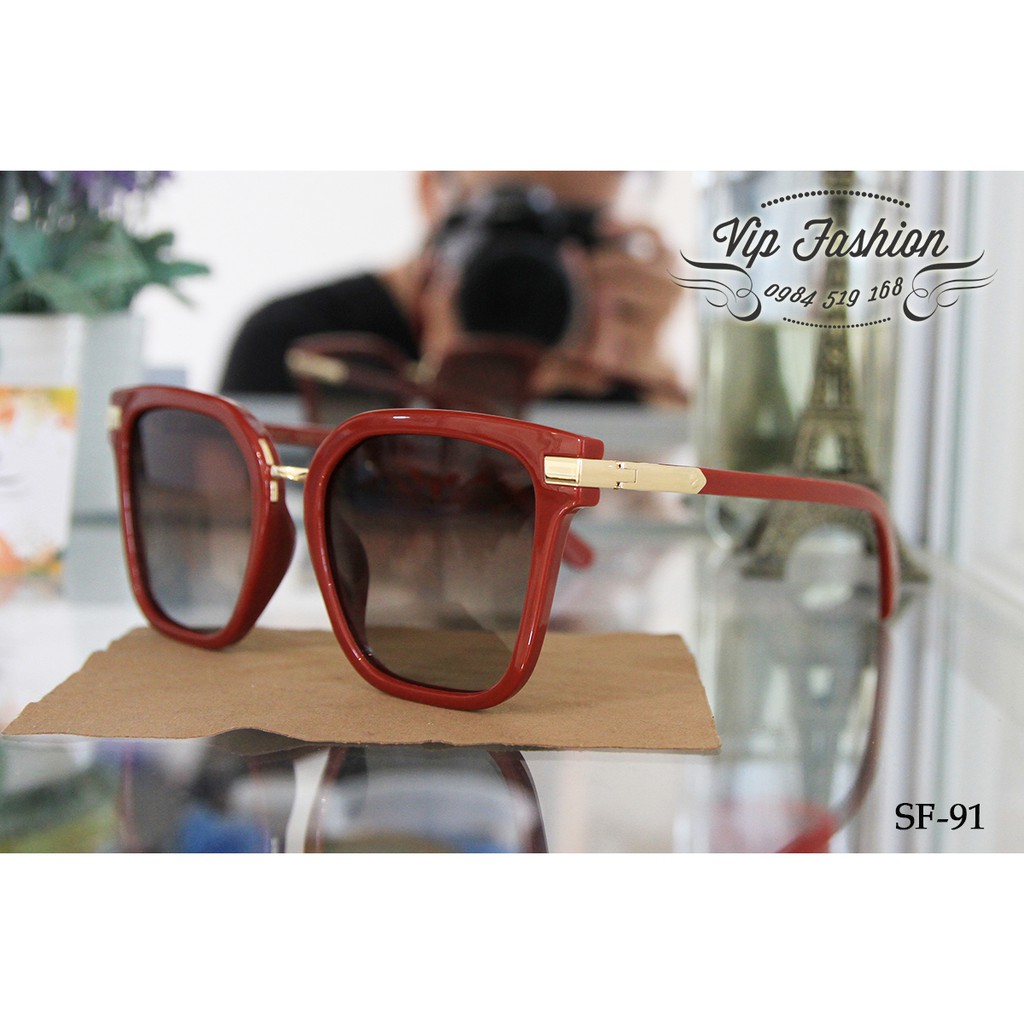 Kính mát chống loá SF91 cao cấp, dáng chữ nhật thời trang