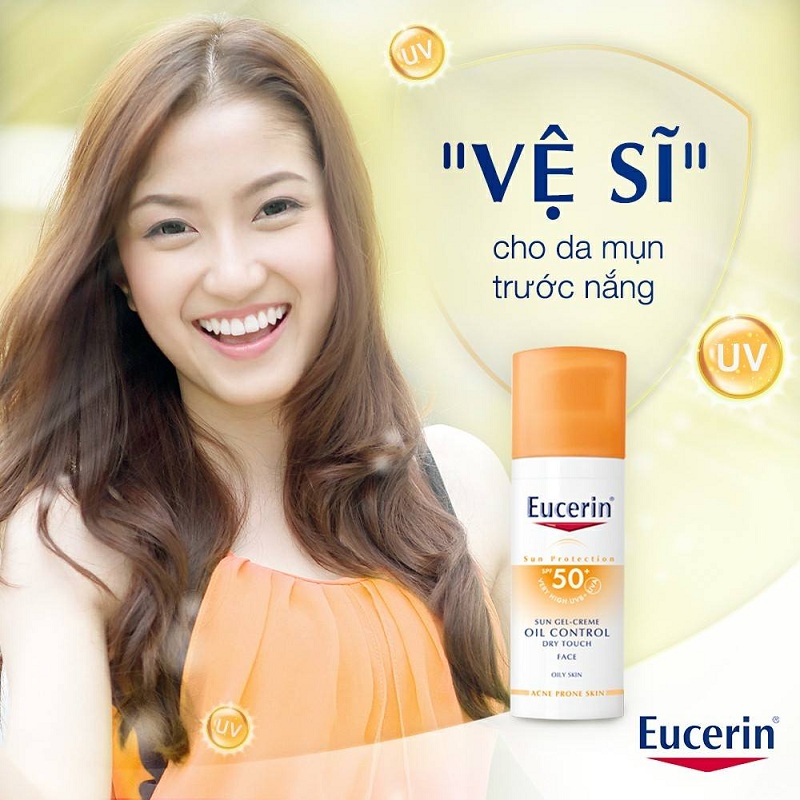 Kem Chống Nắng Eucerin Sun Gel-Creme Oil Control Dry Touch SPF 50+