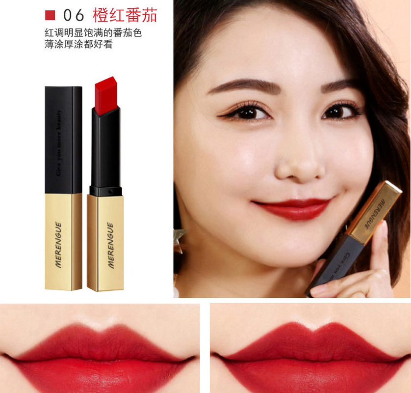 (Hàng Mới Về) Son Lì Dưỡng Ẩm Lâu Phai Thiết Kế Vỏ Son Màu Vàng Đồng Sang Trọng | BigBuy360 - bigbuy360.vn