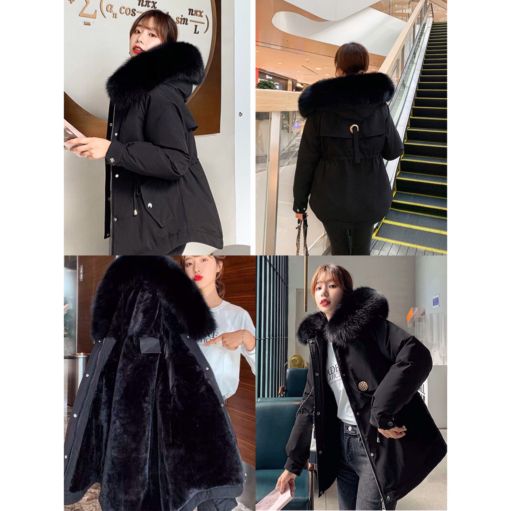 [ÁO PARKA NỮ] Áo Khoác Nữ Lót Lông Áo, Parka Cao Cấp Hottrend Hàng Quảng Châu Loại 1 Kèm Ảnh và Clip Thật