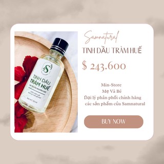 Tinh Dầu Tràm Huế Samnatural 100% Nguyên Chất . Phòng Cúm,Giảm Ho,Chống Cảm,Tăng Đề Khàng Khi Trời Lạnh