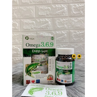 OMEGA 369 DIỆP LỤC hộp 60 viên hỗ trợ cải thiện thị lực và não bộ