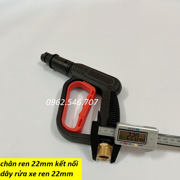 Súng rửa xe áp lực cao ren ngoài 22mm và 14mm