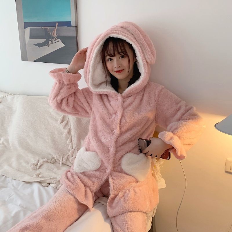 ORDER_ Bộ Bông Thỏ Hồng Dễ Thương Ulzzang_N74 | BigBuy360 - bigbuy360.vn