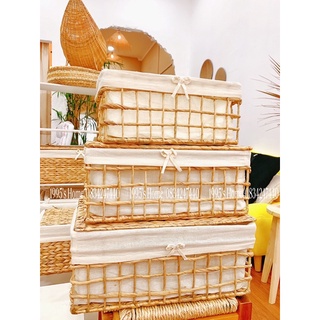 Khay lục bình đan thưa - hộp đựng đồ - quần áo