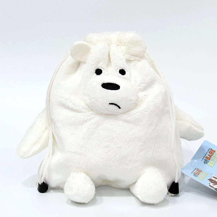 Túi đeo dây rút mini cho trẻ em hình Bare Bear anh em gấu Chúng tôi đơn giản là Gấu