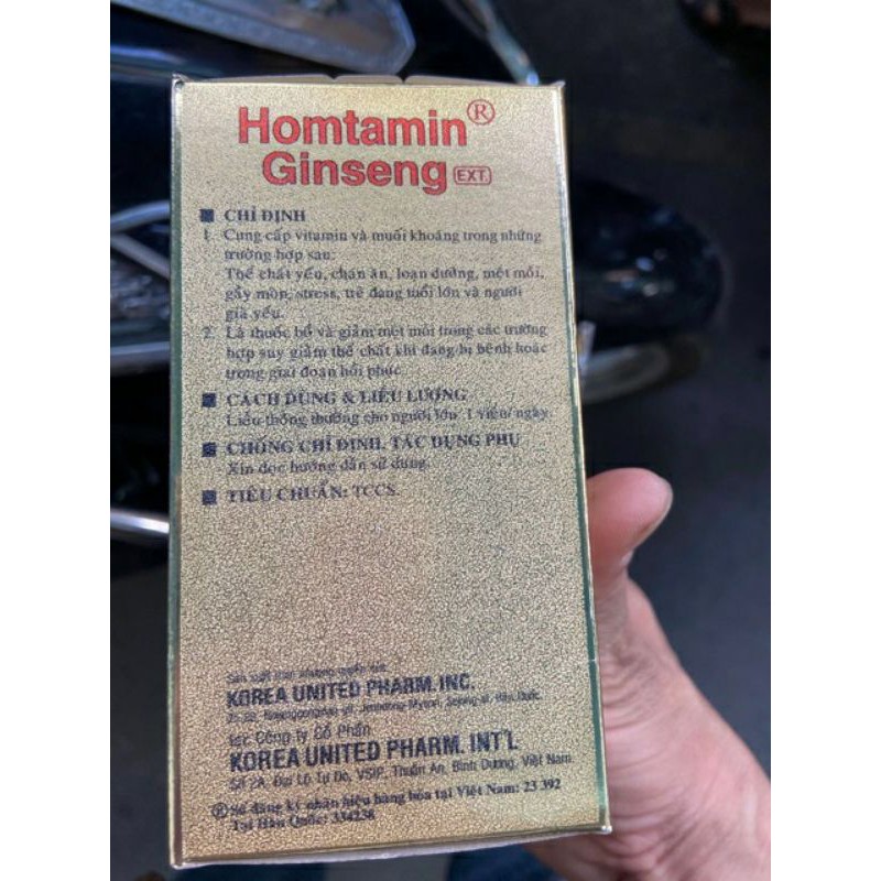 ✅ Viên Uống HOMTAMIN GINSENG(60 Viên)