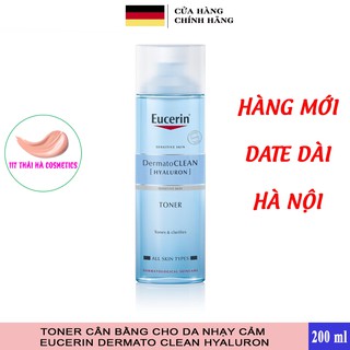 Nước cân bằng cho da nhạy cảm Eucerin Dermato Clean Hyaluron Toner 200ml