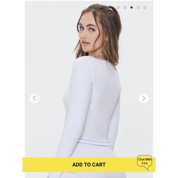 Áo thun gân  tay dài F21 dư xịn