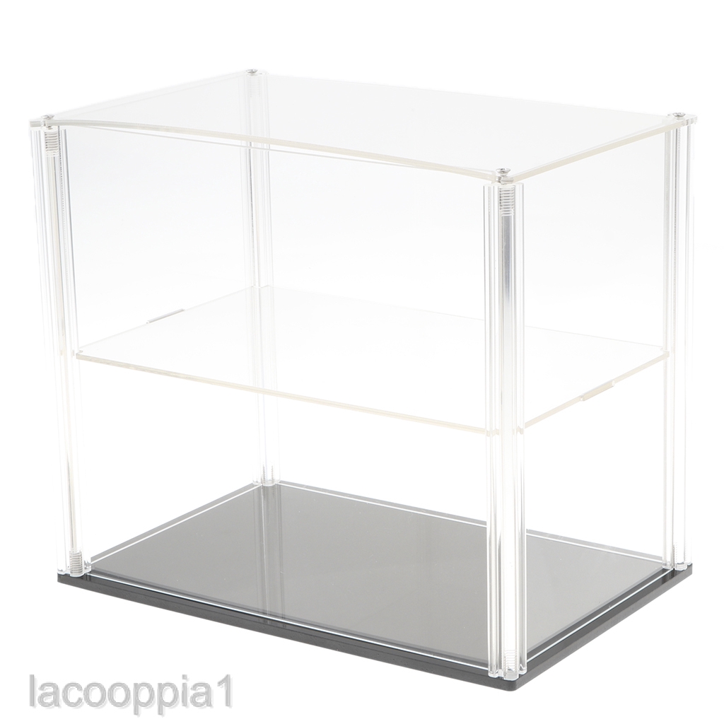 [LACOOPPIA1] Acrylic Double Layer Display Show Box for Figures Model 9"x5.9"x7.8"
