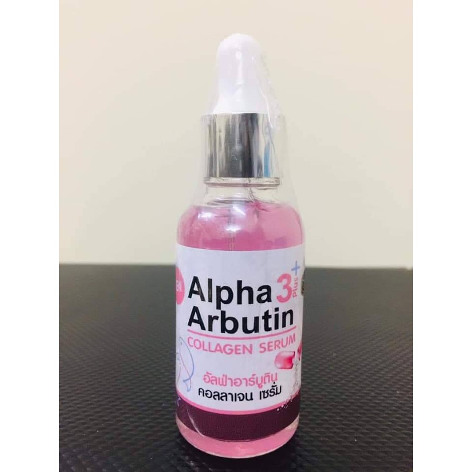 🎈 Serum Kích Trắng, Làm Mờ Vết Sạm và Thâm Nám Làn Da Alpha Arbutin 3 Plus Collagen Serum Thái Lan ❃