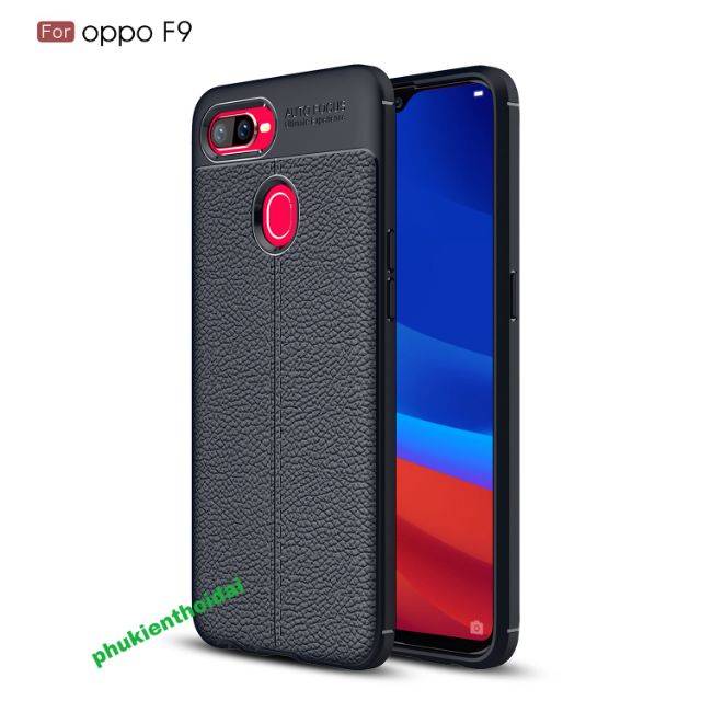 Ốp lưng Oppo F9 FREESHIP Từ 50k chống sốc vân da chính hiệu Auto Focus cao cấp