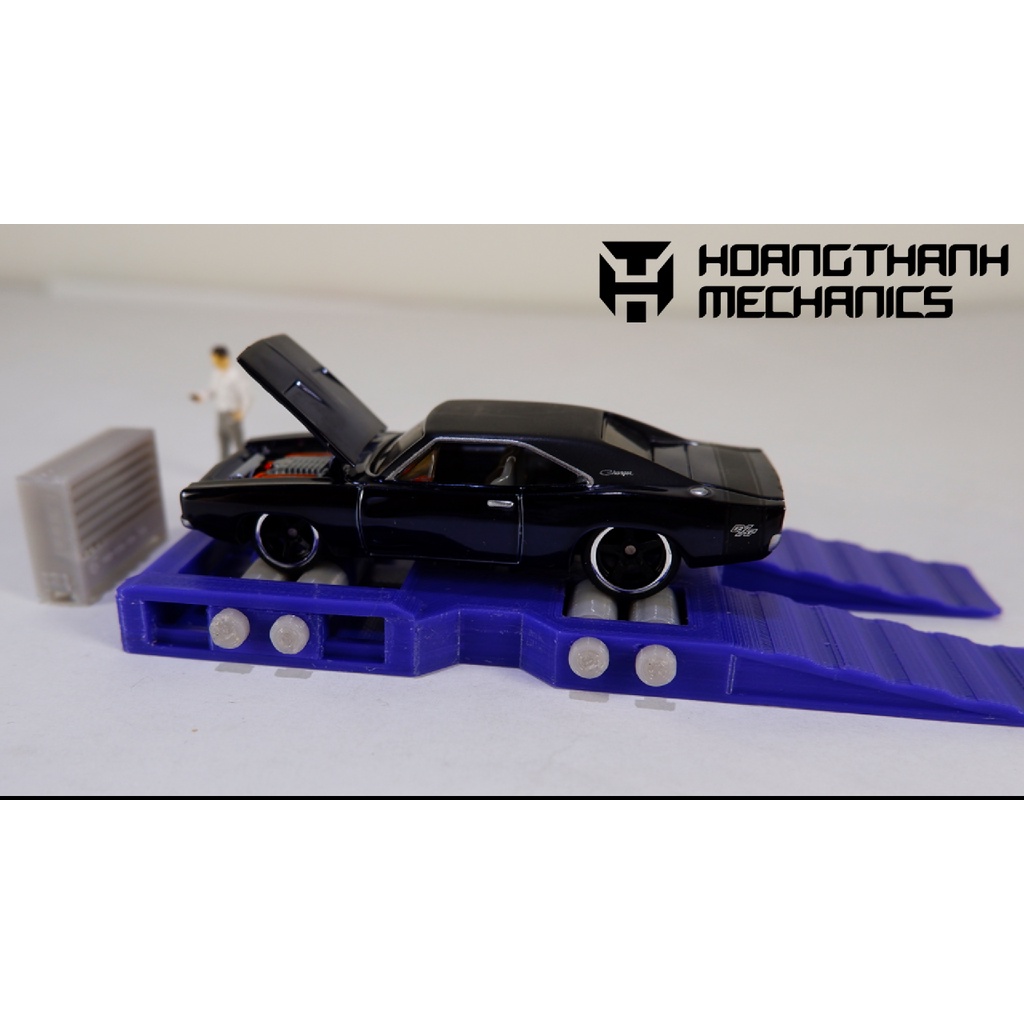 Mô hình máy Dyno 1:64 cho Hotwheels, tomica, minigt, matchbox....