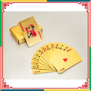 Bộ bài tây mạ vàng chống nước chống gãy loại tốt