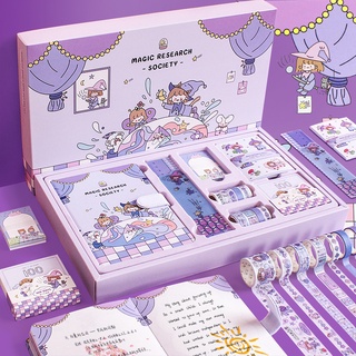 【Well 11】2022 Sổ tay dễ thương một bộ + Hình dán + Ghi chú dính，trang trí hộp quà - Sticker and Washi Tape