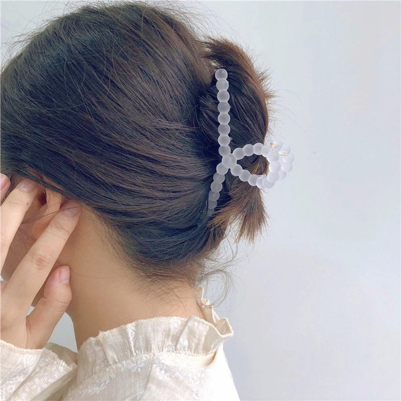 Kẹp Tóc Càng Cua Trong Suốt Kiểu Cổ Điển Thời Trang Sành Điệu Cho Nữ