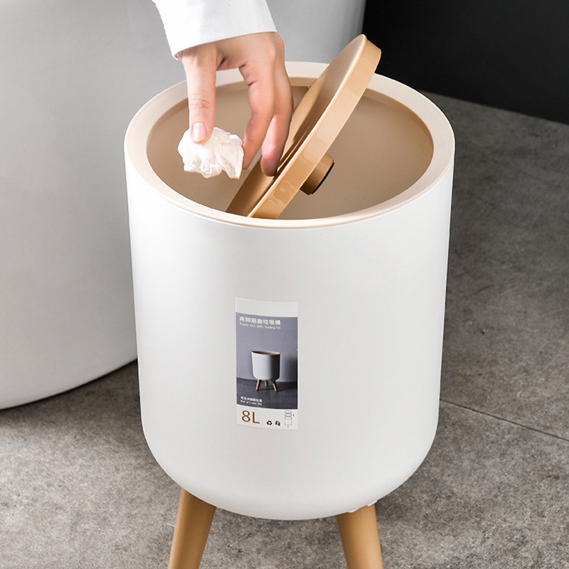ONLY HOUSE Thùng Rác Có Nắp Phong Cách Bắc Âu Sáng Tạo Cho Phòng Khách/Phòng Tắm