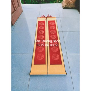 Giấy biểu lụa viết thư pháp #100k/cặp câu đối kt 23*130