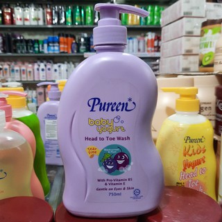 Sữa tắm gội toàn thân hương nho đen và mận Pureen 750ml