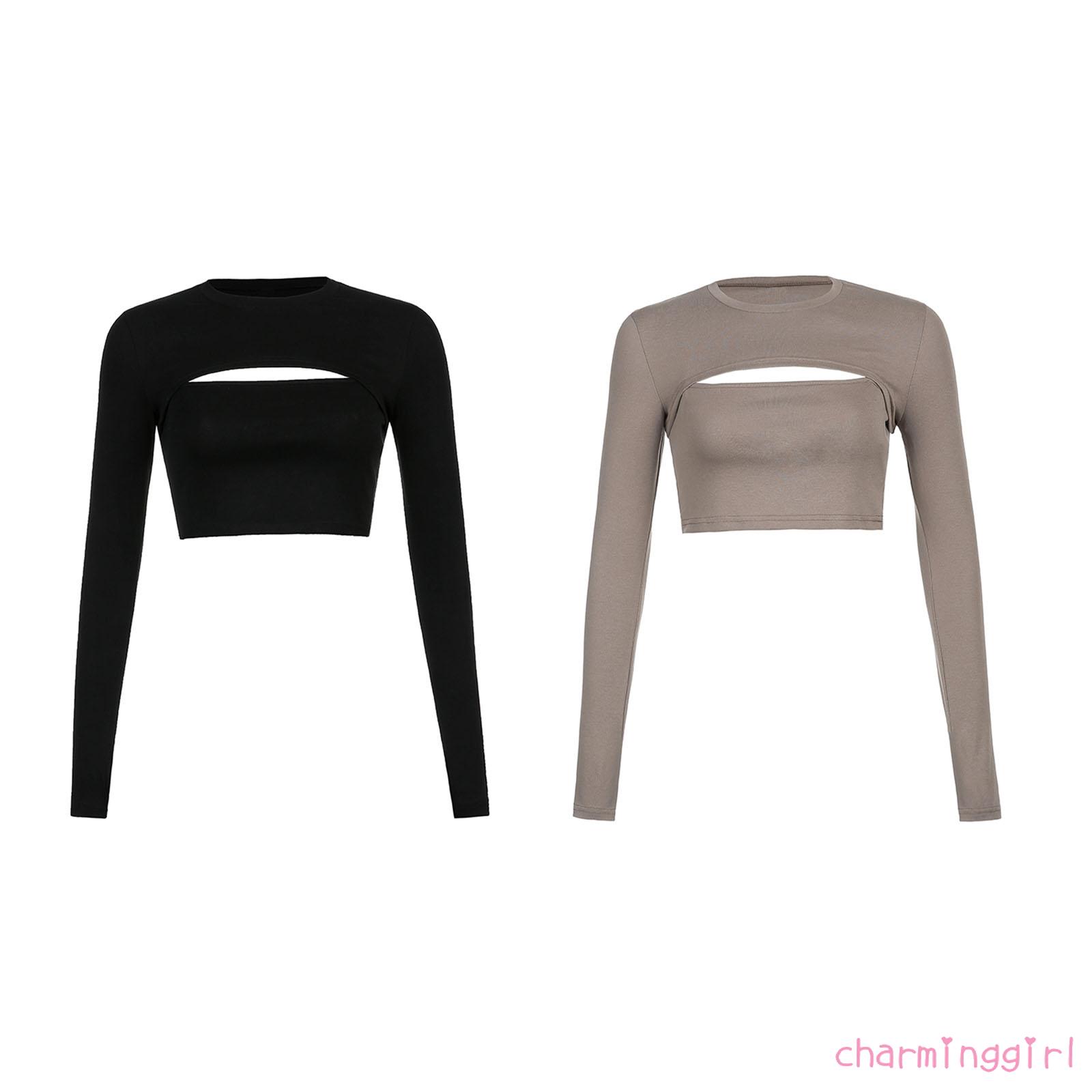 Áo Khoác Tay Dài Cổ Tròn Màu Trơn + Áo Không Tay Cổ Chữ U Thời Trang Cho Nữ | BigBuy360 - bigbuy360.vn