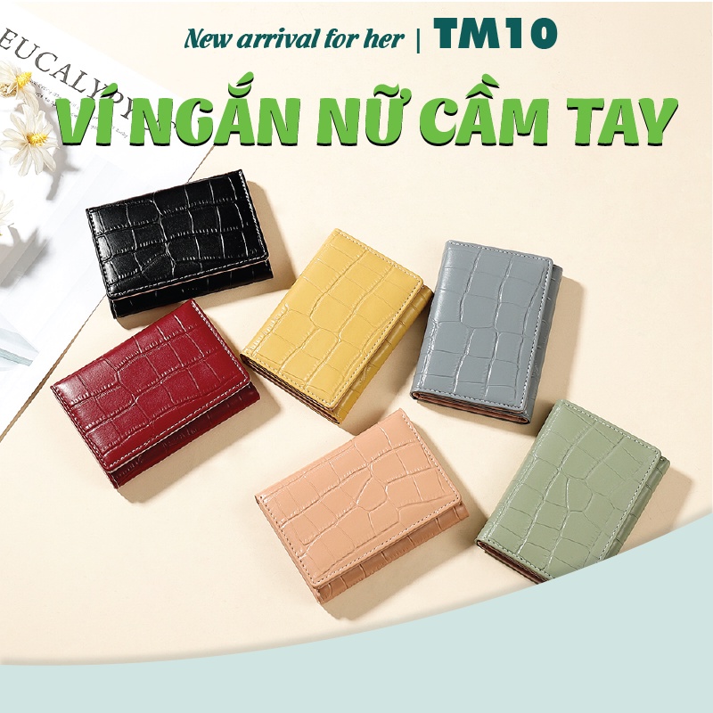 Ví nữ ngắn mini cầm tay chính hãng TAILIAN thời trang nhỏ gọn nhiều ngăn đựng tiền da cao cấp cực đẹp giá rẻ TM10