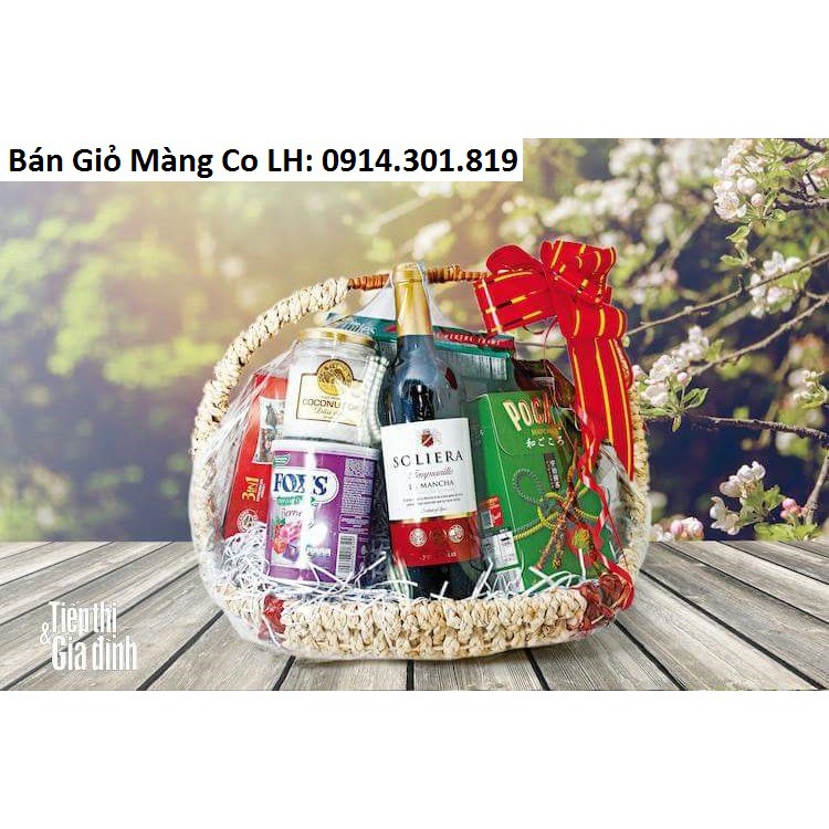 Bán Màng Co Bọc Giỏ Hoa Quả - Quà Tết (100 túi Size 60*50cm)