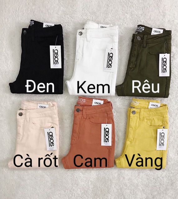 QUẦN JEAN SKINNY 9 TẤC CẠP CAO NHIỀU MÀU | BigBuy360 - bigbuy360.vn