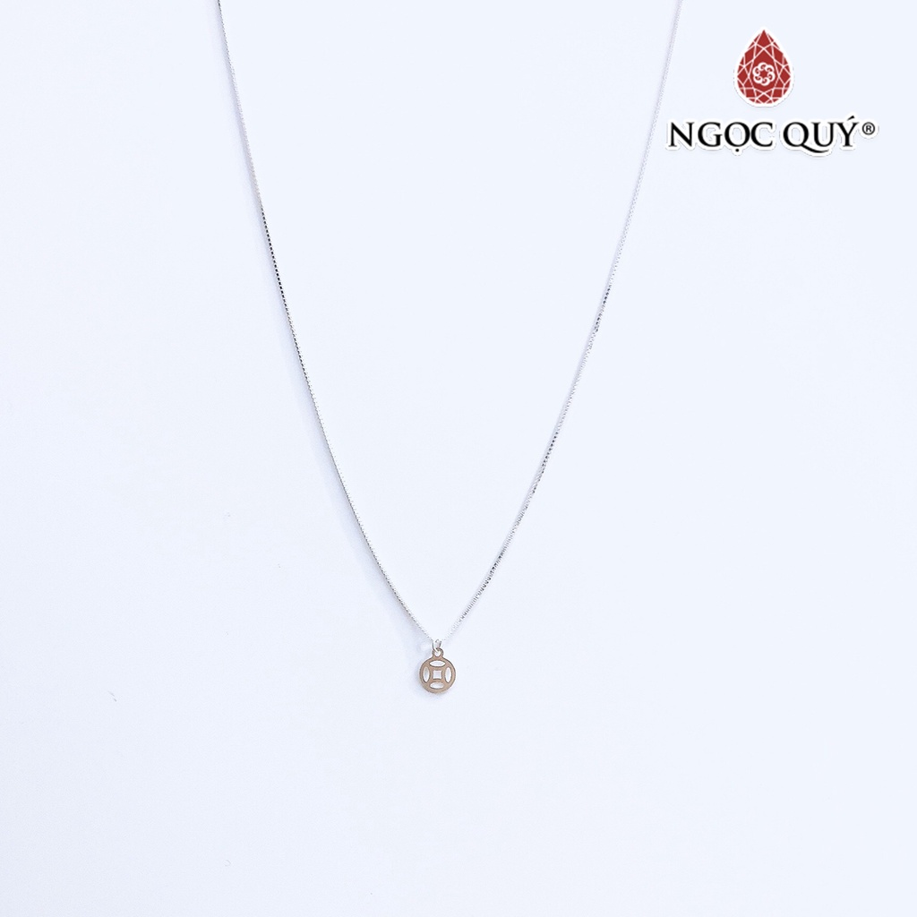 Dây chuyền bạc mặt đồng tiền - Ngọc Quý