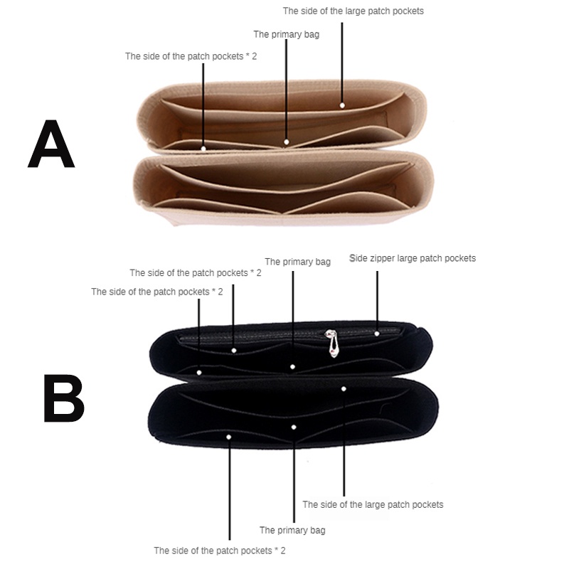 Evertoner Túi Đựng Mỹ Phẩm Bằng Vải Nỉ Tiện Dụng Cho GST